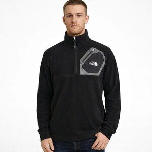 The North Face Black 1/4 Zip Pullover Comfy Fall Neutral School Travel Winter